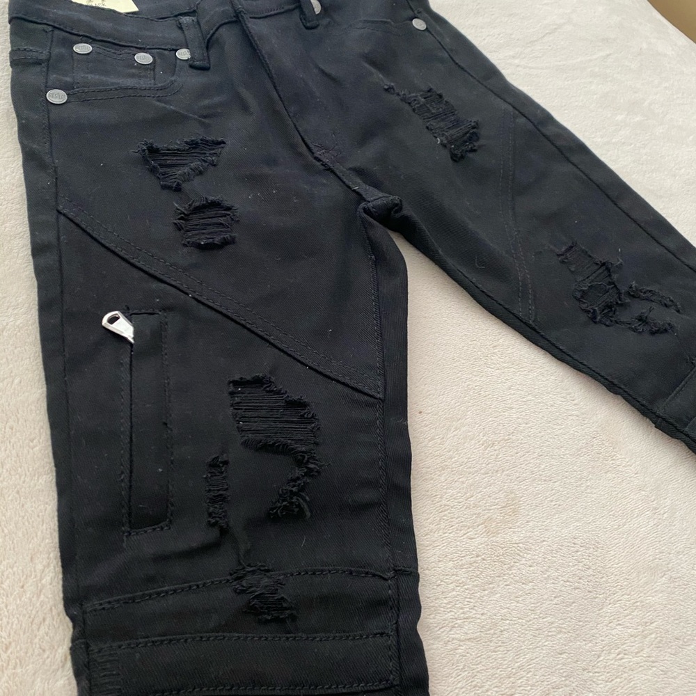 Kids black ripped Jean NEW